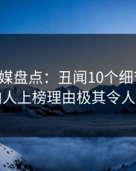 蜜桃传媒盘点：丑闻10个细节真相，圈内人上榜理由极其令人脸红